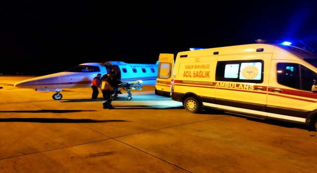 Hatay’dan 2 hasta yanık tedavisi için ambulans uçakla Bursa’ya sevk edildi