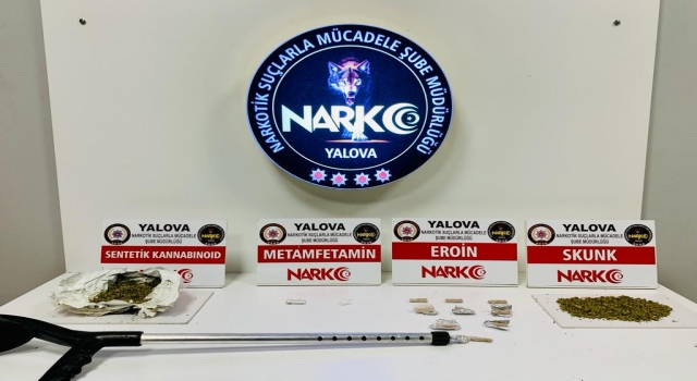Yalova’da koltuk değneğinde uyuşturucu yakalanan zanlı tutuklandı