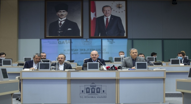 İçişleri Bakanı Süleyman Soylu, ”2022 Afetlere Hazırlık Değerlendirme Toplantısı”na katıldı: