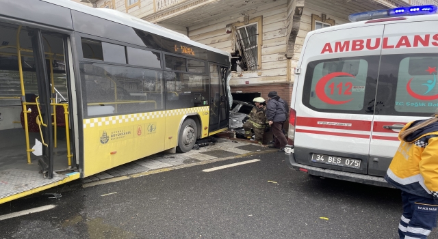 Beykoz’da İETT otobüsünün karıştığı zincirleme trafik kazasında 6 kişi yaralandı