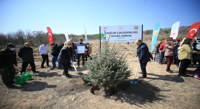 Kırklareli’nde salgında hayatını kaybeden sağlık çalışanları için hatıra ormanı