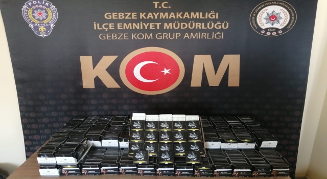Kocaeli’de kaçak sigara operasyonunda 2 şüpheli yakalandı