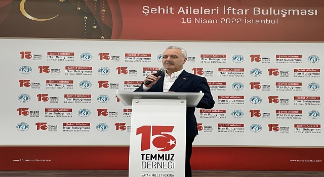 İstanbul’da şehit aileleri ve gaziler için iftar programı düzenlendi