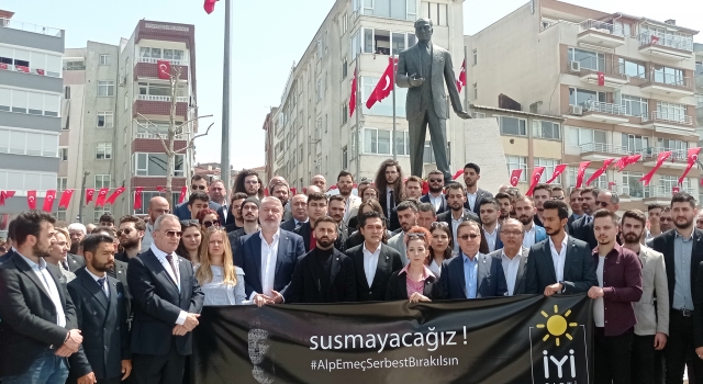 İYİ Partililer, gençlik kollarında görev yapan Emeç’in tutuklanmasına tepki gösterdi