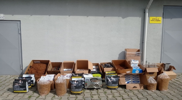 Kapaklı’da kaçak tütün ve makaron ele geçirildi