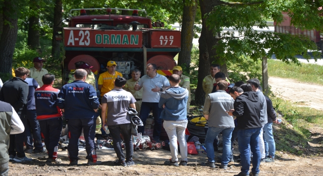 Biga’da orman yangınlarıyla mücadele ekipleri yaz sezonuna hazır