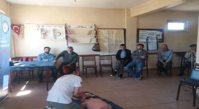 Edirne’de İYEMER’den köylerde ilk yardım eğitimi