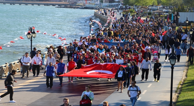 Tekirdağ’da ”19 Mayıs Gençlik Yürüyüşü” yapıldı