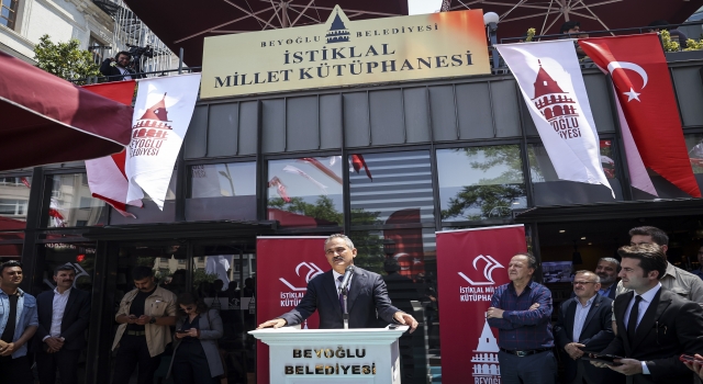 Beyoğlu’nda İstiklal Millet Kütüphanesi açıldı