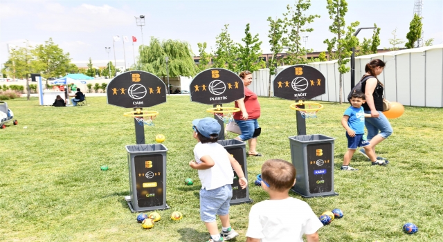 Balıkesir’de çocuklar Çevre Haftası’nda hem eğlenerek öğrenme imkanı buldu