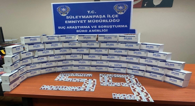 Tekirdağ’da otomobilde 3 bin sentetik uyuşturucu hap ele geçirildi