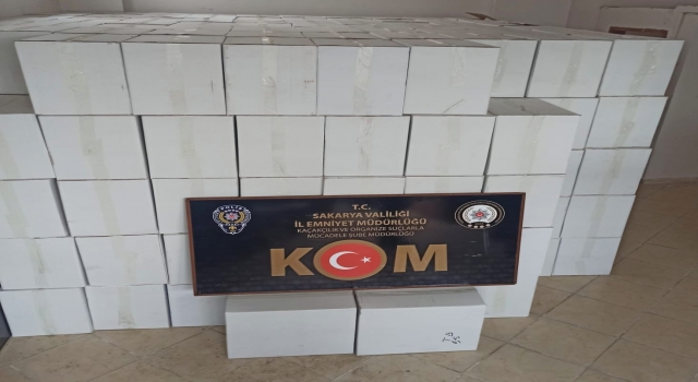 Sakarya’da gümrük kaçağı 13 milyon 275 bin makaron ele geçirildi
