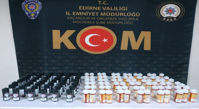 Edirne’de gümrük kaçağı 128 elektronik sigara likidi ele geçirildi