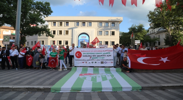 Bursa Bağımlılıkla Mücadele Platformu üyeleri, ailelere çağrıda bulundu