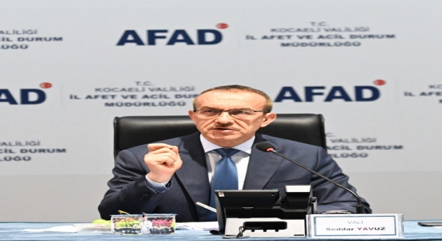 Kocaeli’de İl Afet ve Acil Durum Koordinasyon Toplantısı yapıldı