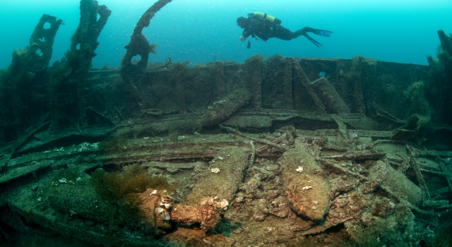 Çanakkale Savaşları’nda batan ”HMS Majestic” gemisinin batığı görüntülendi