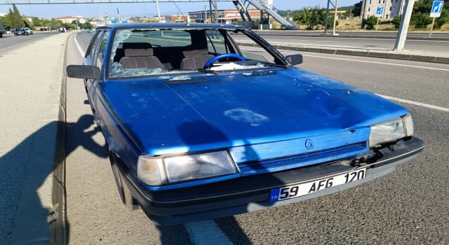 Tekirdağ’da otomobilin çarptığı polis memuru yaralandı