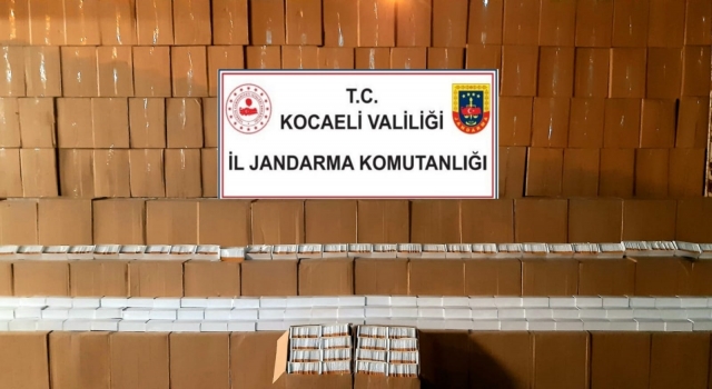 Kocaeli’de 11 milyon 580 bin makaron ele geçirildi