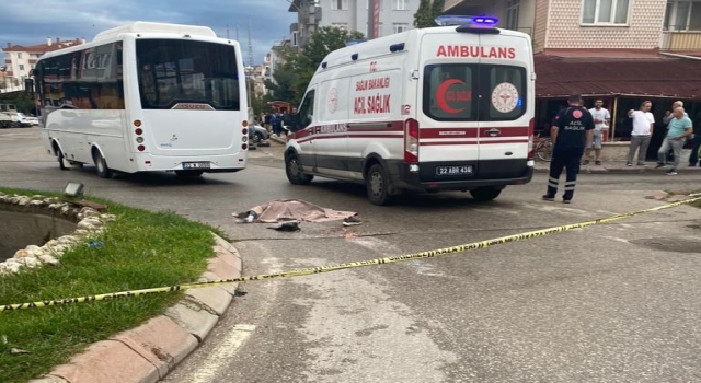 Edirne’de yolcu minibüsünün çarptığı kadın öldü