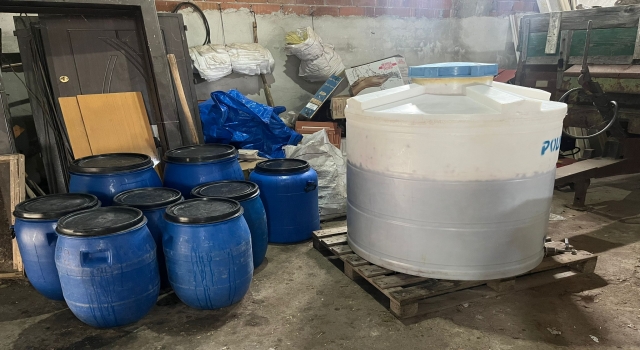 Tekirdağ’da bin 750 litre kaçak içki ele geçirildi