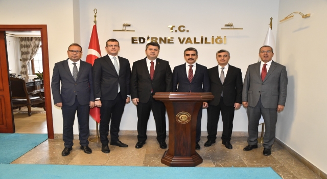 Gümrükler Genel Müdürü Gümüş, Edirne Valisi Kırbıyık’ı ziyaret etti