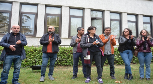 Kadıköy Belediyesi işçileri, DİSK Genelİş Sendikası’nı protesto etti