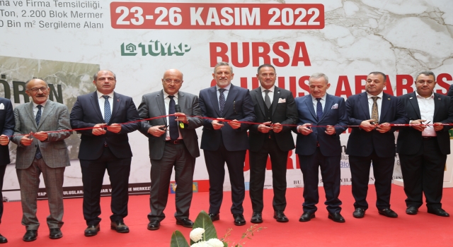 Bursa 6. Uluslararası Blok Mermer Fuarı başladı