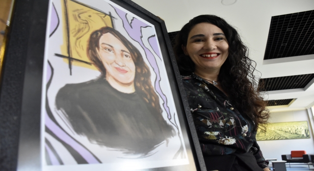 Güzel Sanatlar Lisesi öğrencilerinin 24 Kasım hediyesi öğretmenlerinin portreleri oldu