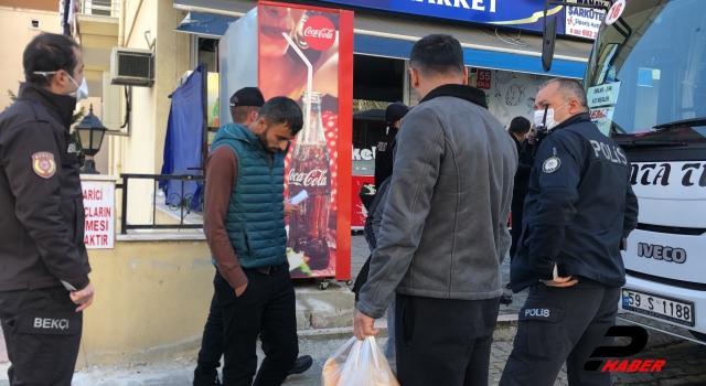 Çorlu'da polise mukavemette bulunan kişi gözaltına alındı