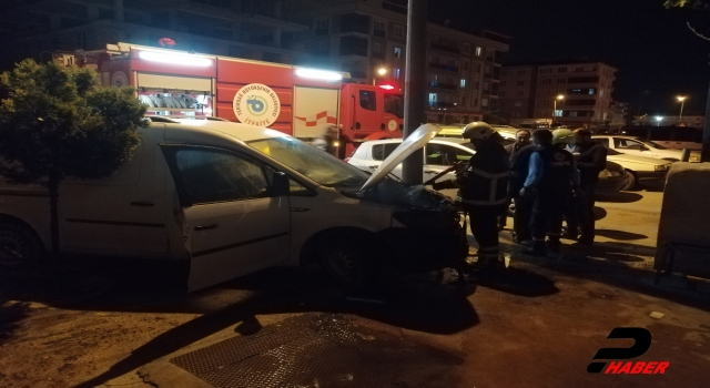 Tekirdağ'da park halindeki araç kundaklandı