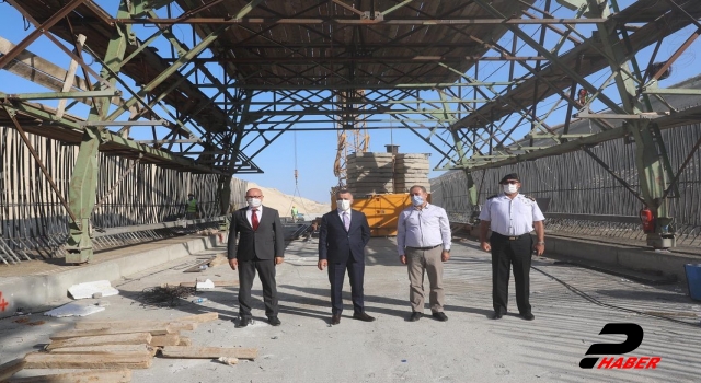 Kırklareli Valisi Osman Bilgin, Halkalı-Kapıkule Demir Yolu Projesi çalışmalarını inceledi