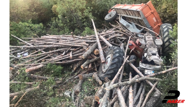 Balıkesir’de traktör şarampole devrildi: 1 ölü, 3 yaralı