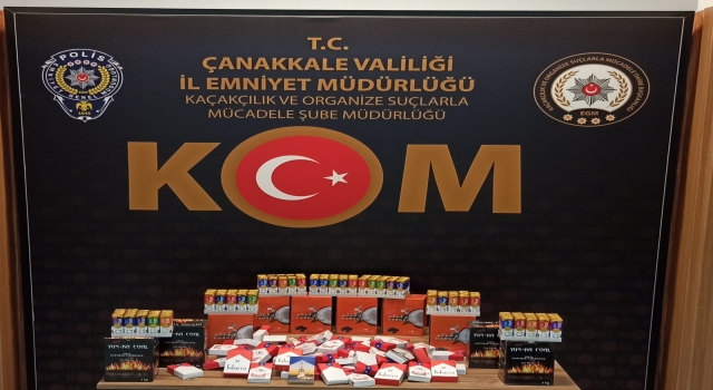 Çanakkale’de kaçak sigara operasyonu