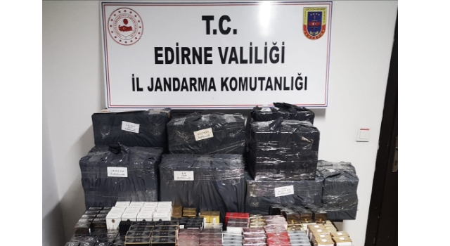 Edirne’de 2 bin 736 adet kaçak parfüm ele geçirildi
