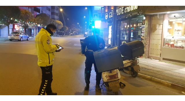 İnegöl’de sokağa çıkma kısıtlamasına yönelik denetimler sürüyor