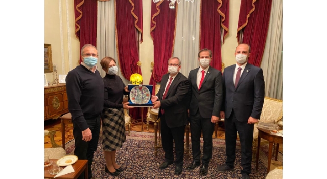 TÜ Rektörü Tabakoğlu’ndan Sofya Büyükelçisi Sekizkök’e ziyaret