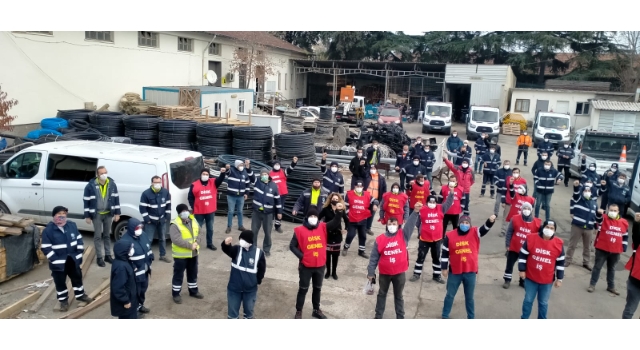 Tekirdağ Büyükşehir Belediyesinde 2 bin 500 çalışan iş bırakma eylemi yaptı