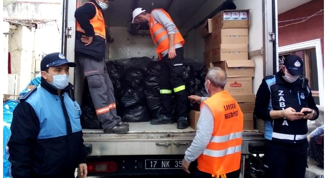Lapseki Belediyesinden ihtiyaç sahiplerine yardım