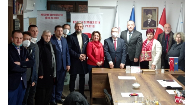 Rektör Tabakoğlu Kosova Demokratik Türk Partisi’ni ziyaret etti