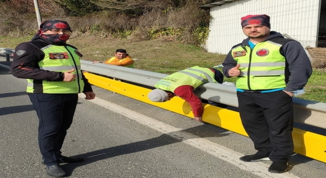 Lüleburgaz’da yollara motorcu dostu bariyerler monte edildi