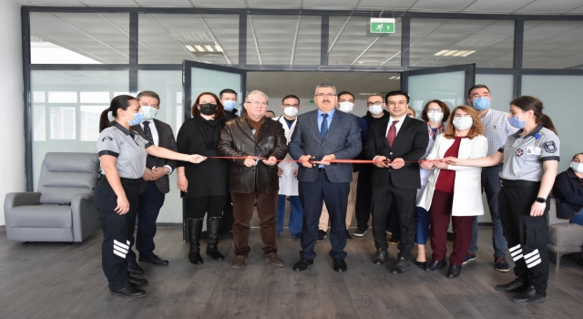 Tekirdağ NKÜ Üniversitesi Hastanesinin yoğun bakım bekleme salonu açıldı