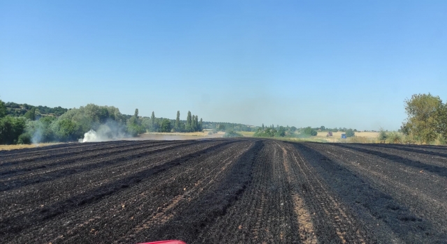 Kırklareli’nde 25 dekar buğday ekili alan yandı