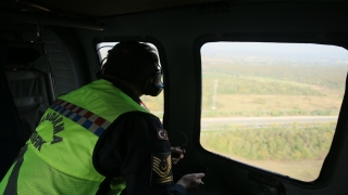 Kuzey Marmara Otoyolu’nda helikopter destekli trafik denetimi