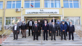 MHP heyeti Lalapaşa’da ziyaretlerde bulundu