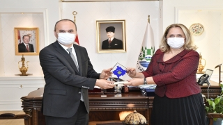 Edirne Valisi Canalp, Başkonsolos Novoberdaliu’yu kabul etti
