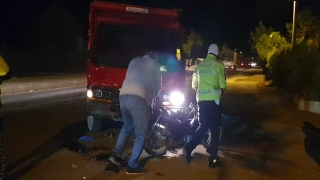 Bursa’da motosikletle kamyon çarpıştı: 1 yaralı