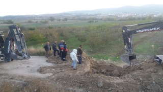Bilecik’te menfezde sıkışan 4 inek itfaiye ekiplerince kurtarıldı