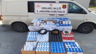 Kırklareli’nde kaçak tütün operasyonunda 1 kişi yakalandı
