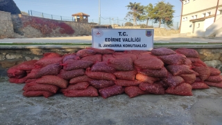 Edirne’de kaçak toplanan 3 ton kum midyesi ele geçirildi