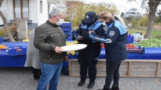 Tekirdağ’da semt pazarında HES kodu kontrolü başladı